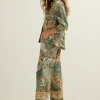 Blouse met scarf print
