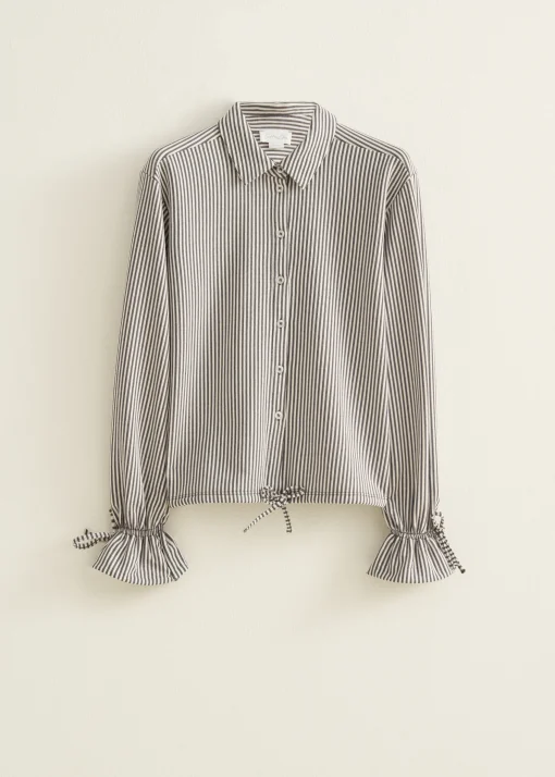 Blouse met streep print