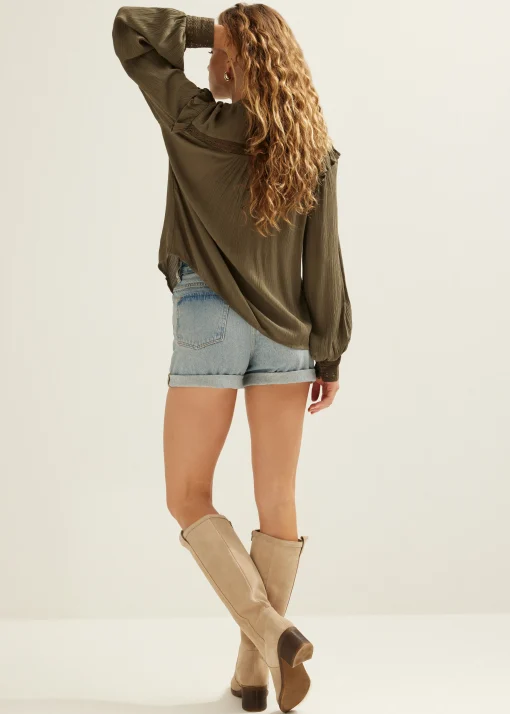 Blouse met tape details