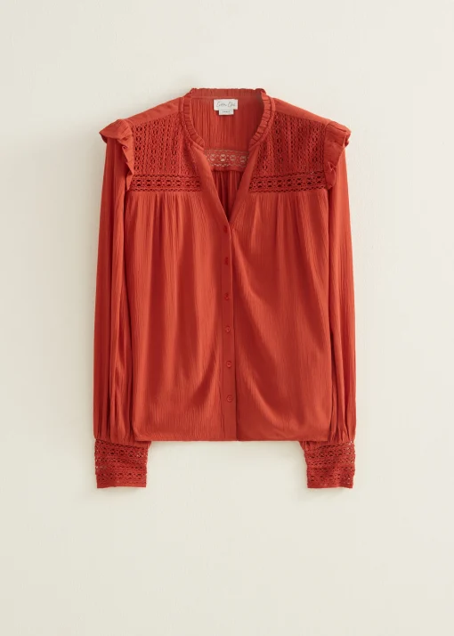 Blouse met tape details