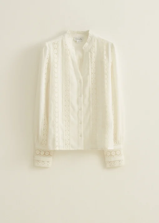 blouse met tape details