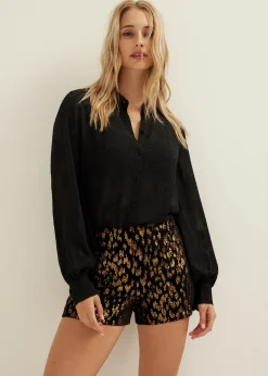 Blouse van chiffon
