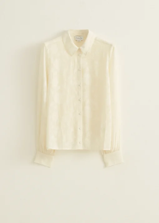 Blouse van chiffon