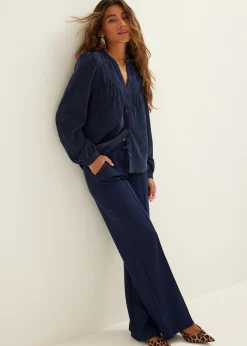 Blouse van corduroy