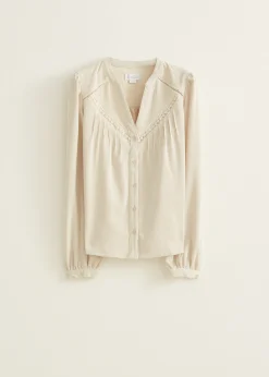 Blouse van corduroy