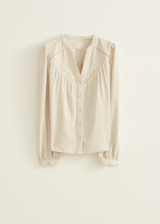 Blouse van corduroy