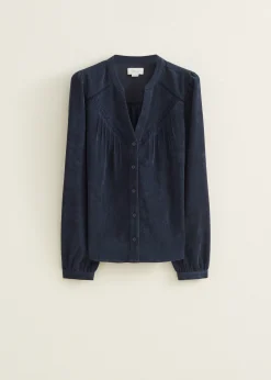 Blouse van corduroy