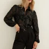 Blouse van mesh