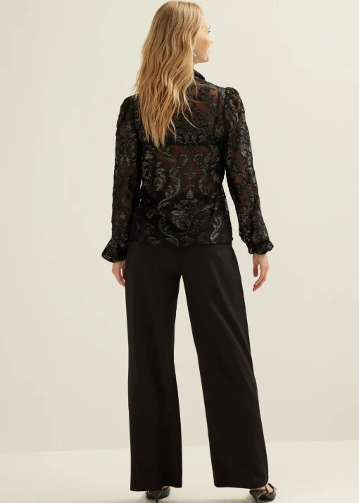 Blouse van mesh