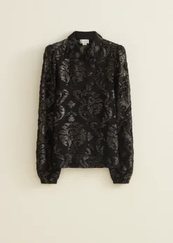 Blouse van mesh