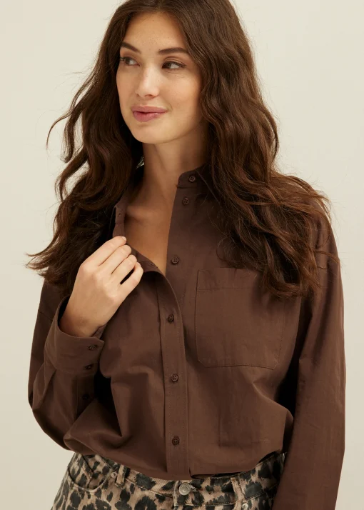 Blouse van poplin