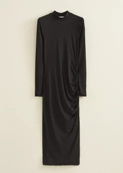 Bodycon jurk gerimpelde details