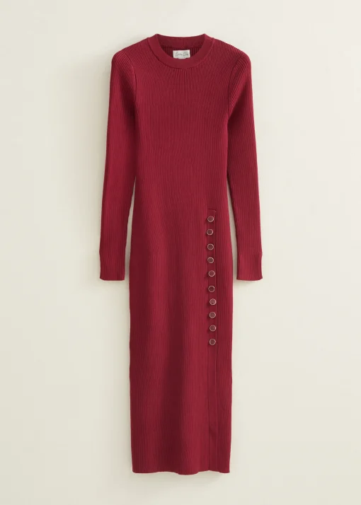 Bodycon jurk met knopen