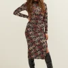 Bodycon jurk met print