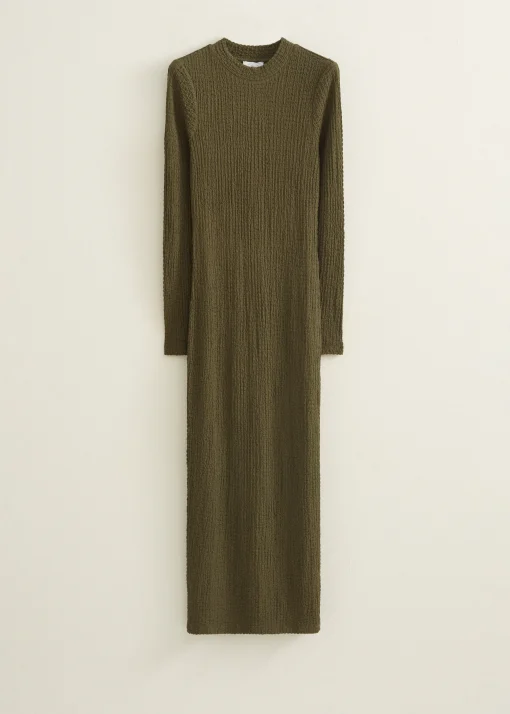 Bodycon jurk met structuur