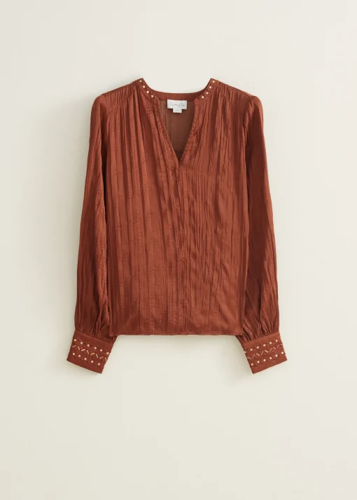 Boho top met studs