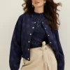 Bomberjack met jacquard patroon