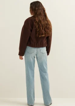 Bomberjack met wol look