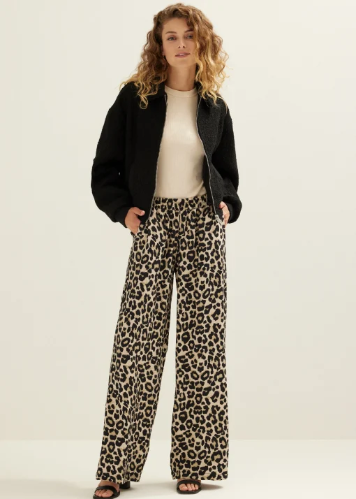 Bomberjack van boucle mix