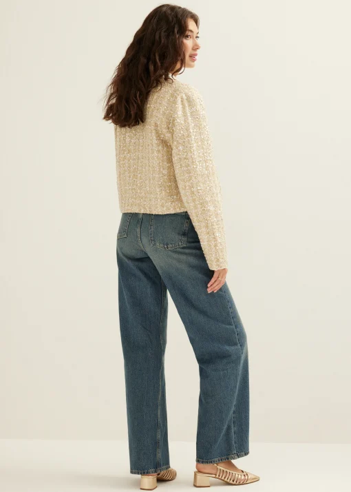 Boucle jasje met pailletten