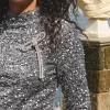 Broche met strass details