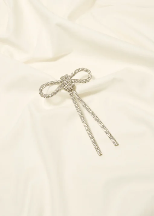 Broche met strass details