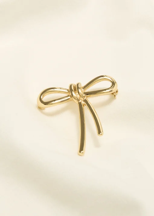 Broche met strik