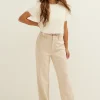 Broek van suedine