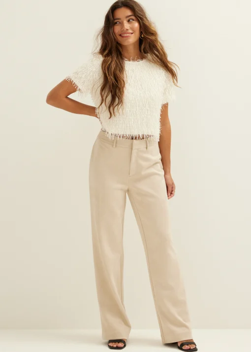 Broek van suedine