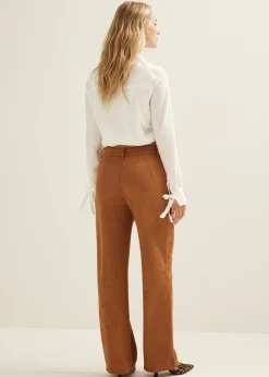 Broek van suedine