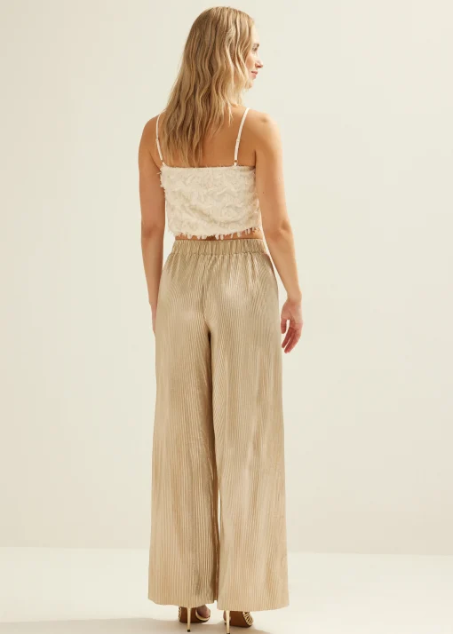 Crop top met pailletten