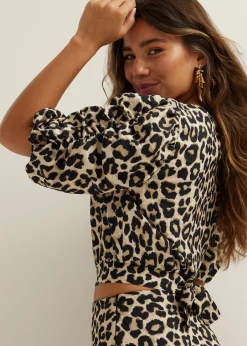 Crop top met print