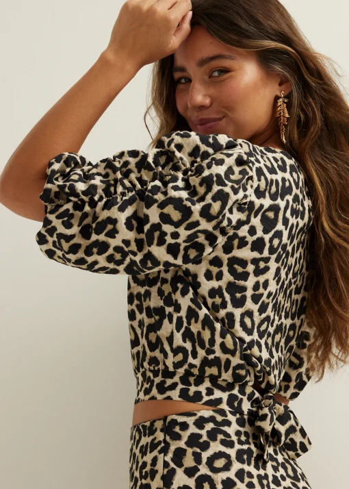 Crop top met print