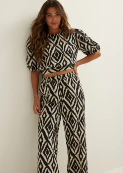 Crop top met print