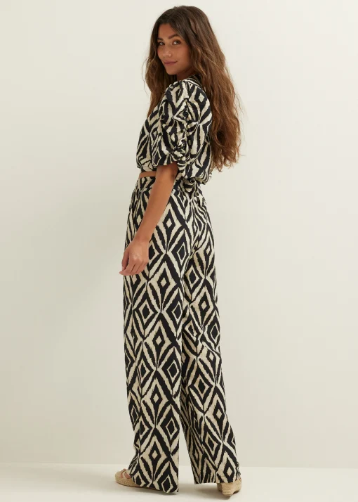 Crop top met print