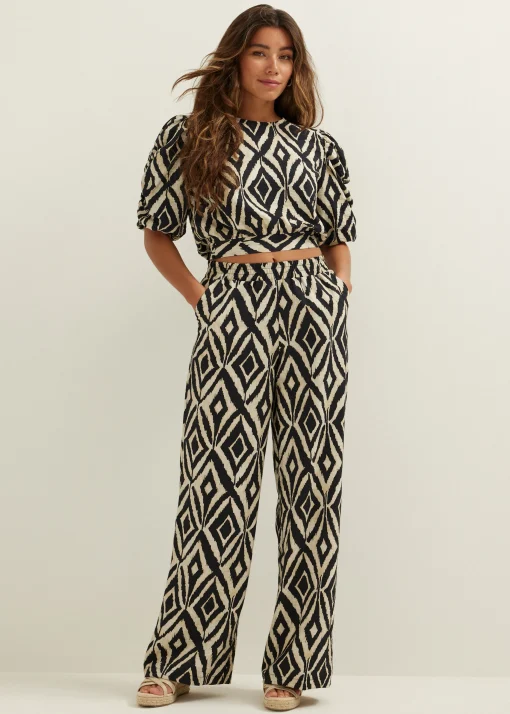Crop top met print