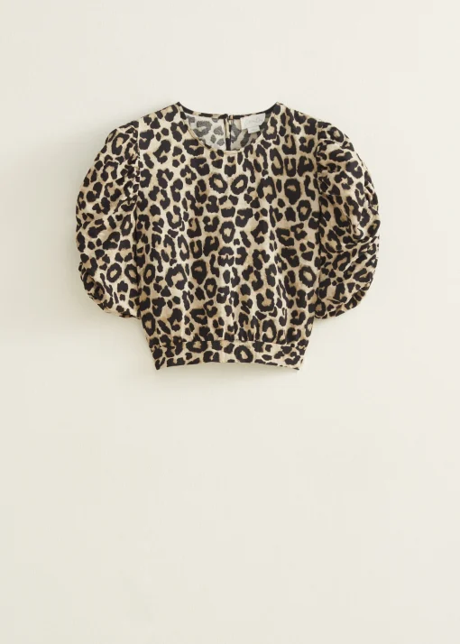 Crop top met print