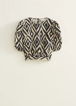 Crop top met print