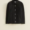 Denim blouse met borduurwerk