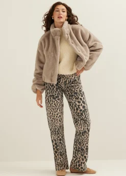 Faux fur bomberjack