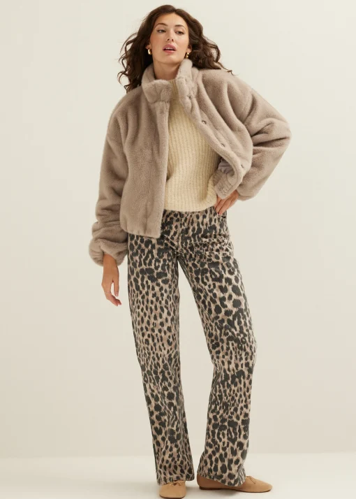 Faux fur bomberjack