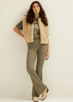 Flare broek met print