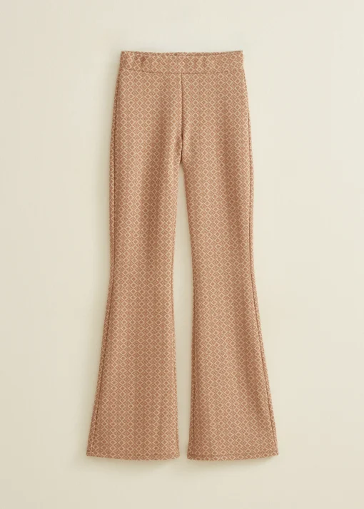 Flare broek met print