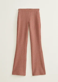 Flare broek met print