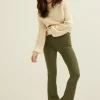 Flared broek met lurex