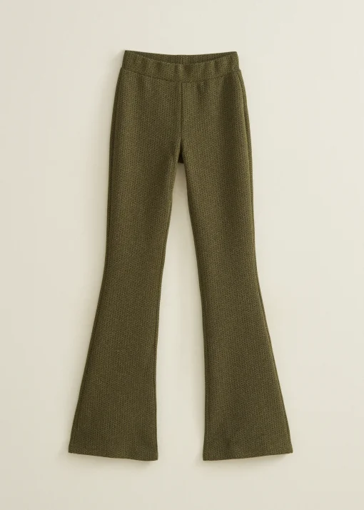 Flared broek met lurex