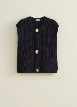 Gebreid gilet