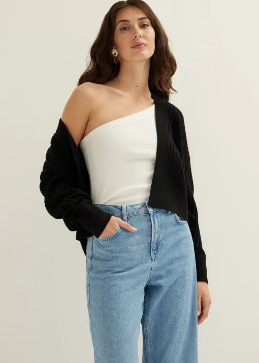 Gebreid vest kort