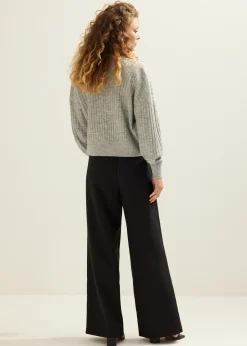 Gebreid vest kort
