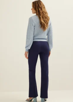 Gebreid vest met overslag